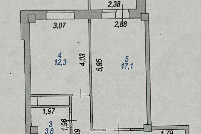 1-комнатная квартира, 48.9 м², 9/16 этаж, Богенбай батыра 24/2 — Сарыарка , Богенбай батыр. медицинский университет. Magnum, small, ayan