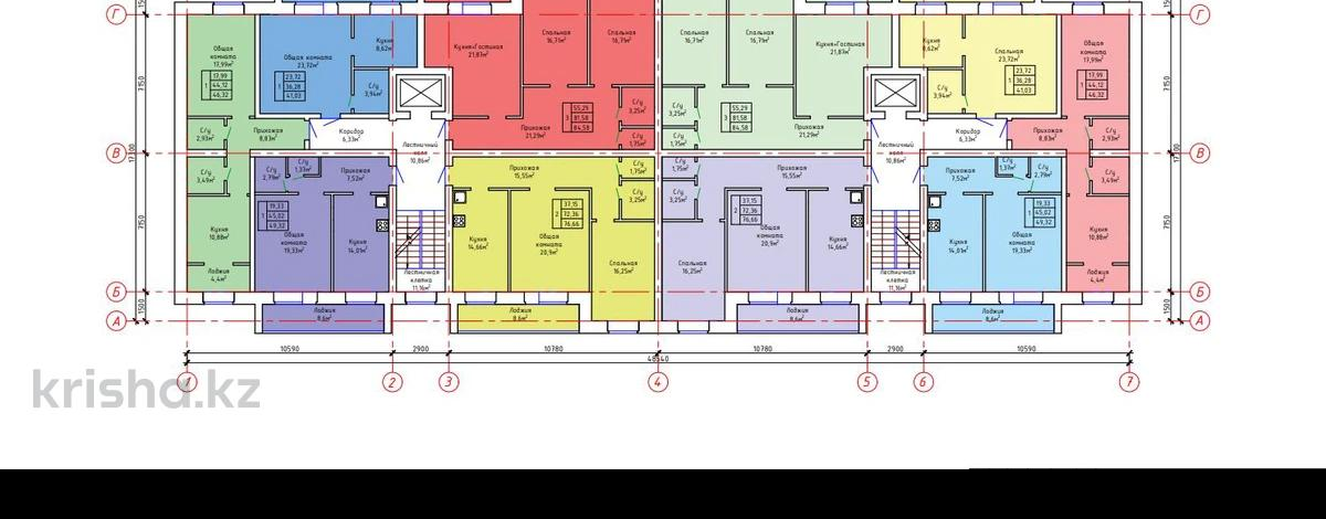 1-комнатная квартира · 42.6 м² · 5/5 этаж, Каркаралинская улица 11