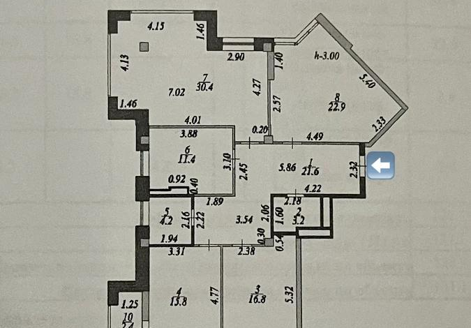 4-комнатная квартира, 132 м², 3/7 этаж, Мәңгілік Ел 48