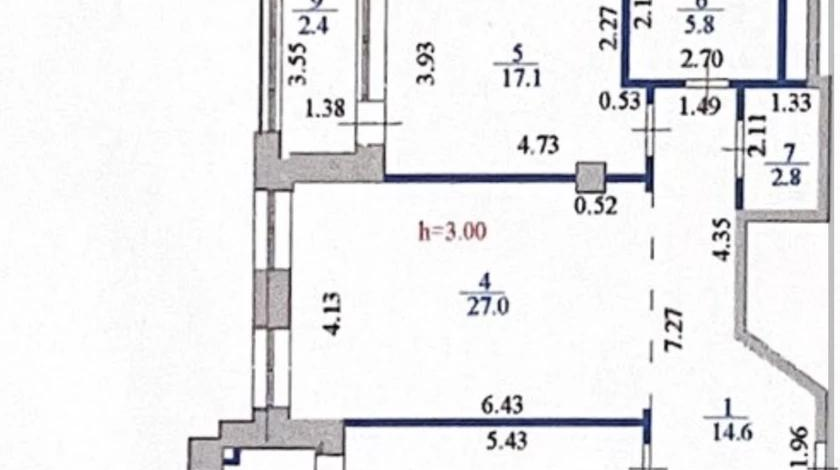 2-комнатная квартира, 91.2 м², 4/8 этаж, Чингиза Айтматова 46