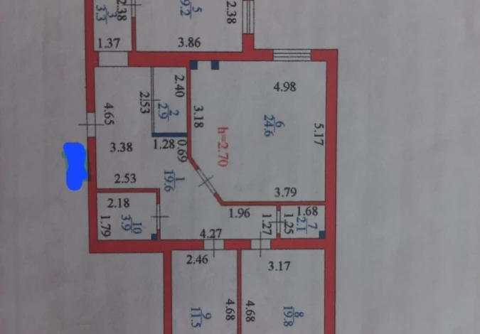 4-комнатная квартира, 115 м², 3/9 этаж, Нажмиденова 20