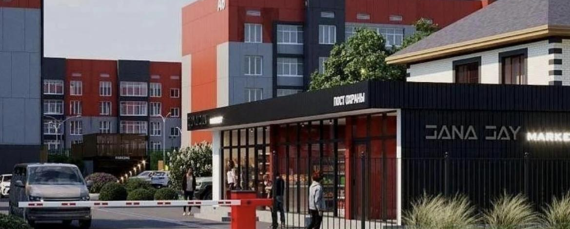 2-комнатная квартира · 69.7 м² · 1 этаж, Пушкина 157 — ЖК «Жана Жай»