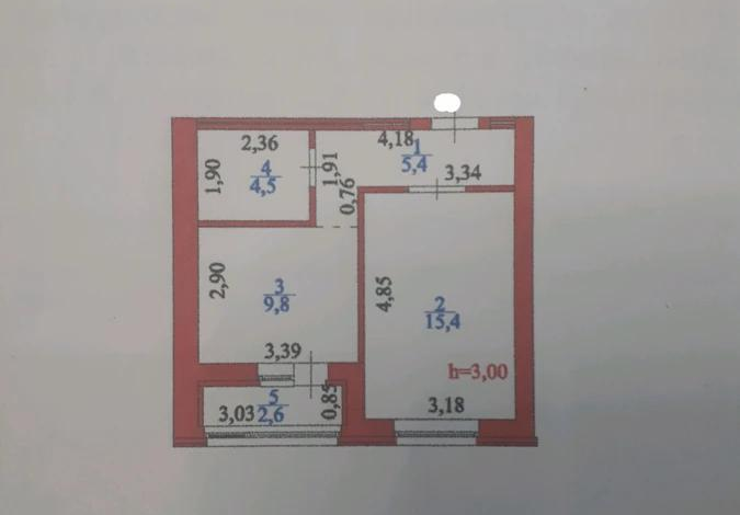 2-комнатная квартира, 37.7 м², 4/9 этаж, Жошы хан 27