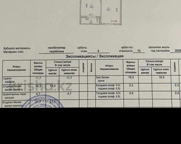 2-комнатная квартира, 76 м², 8/12 этаж, Кабанбай батыра 64