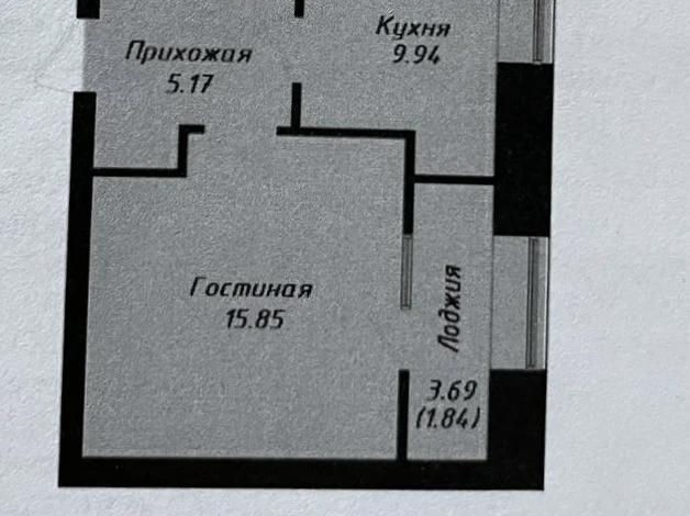 1-комнатная квартира, 38 м², 3/9 этаж, Қалдаякова 25