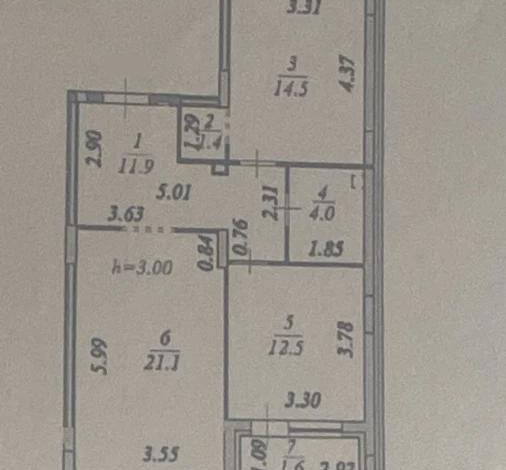 2-комнатная квартира, 67 м², 2/9 этаж, Фариза Онгарсынова 6/2