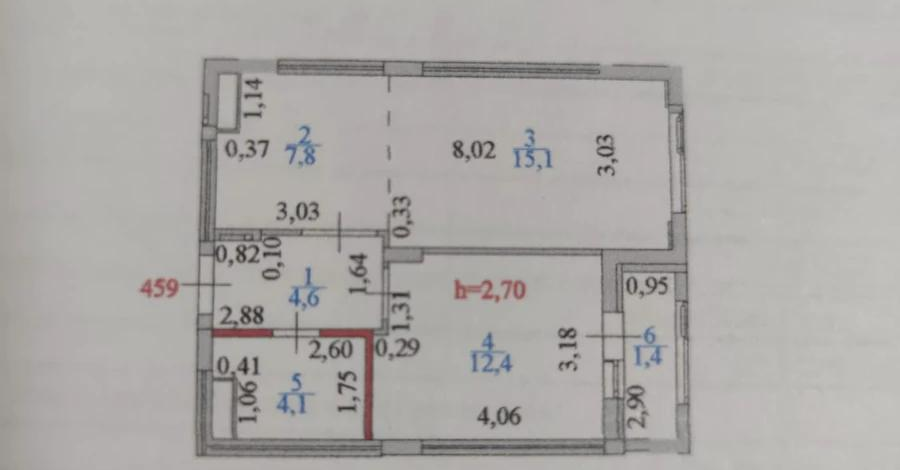 2-комнатная квартира, 46 м², 5/9 этаж, Толе би