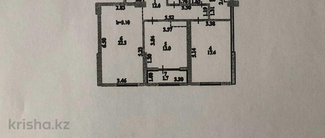 2-комнатная квартира, 76 м², 9/22 этаж, Туран 39а