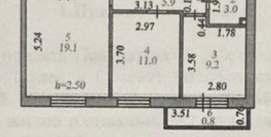 2-комнатная квартира, 49 м², 4/4 этаж, Е 496 10/2