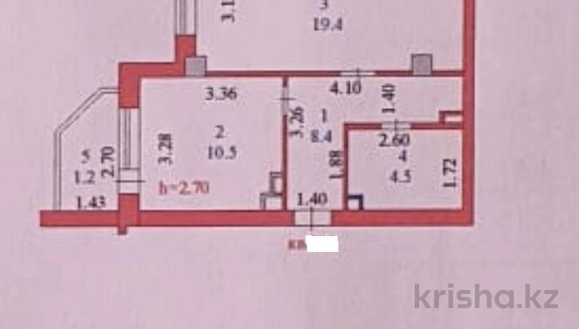 2-комнатная квартира, 45 м², 5/10 этаж, Отырар