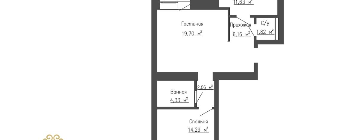 2-комнатная квартира, 64 м², 7/7 этаж, Аль Фараби 23