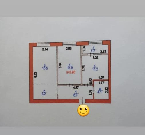 3-комнатная квартира, 61.2 м², 8/10 этаж, Кенесары