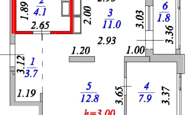 2-комнатная квартира, 42 м², 19/22 этаж, Орынбор 44/2