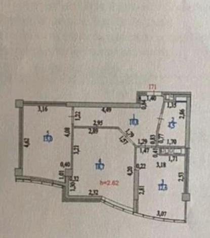 2-комнатная квартира, 61 м², 9/14 этаж, Сарайшык 5