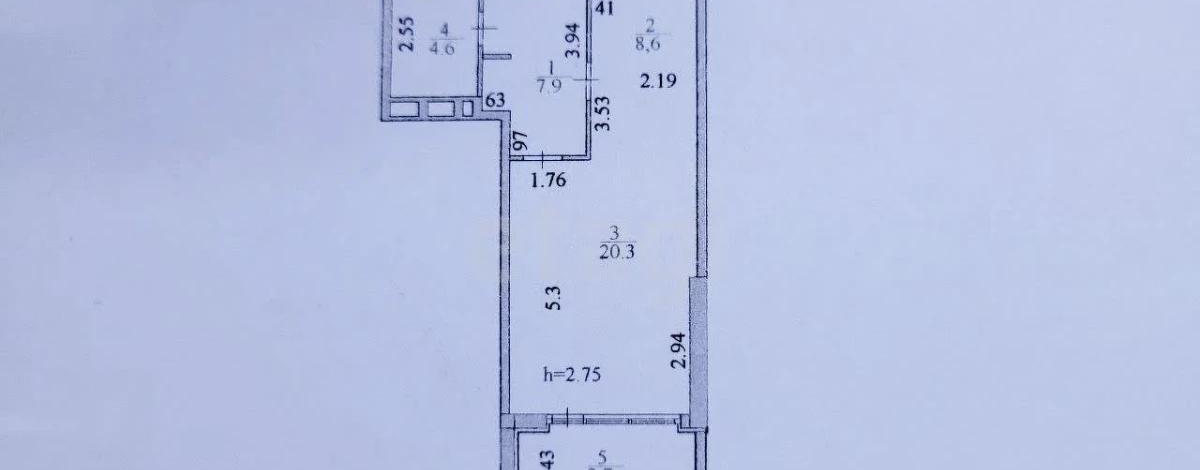 1-комнатная квартира, 44.1 м², Аль-Фараби