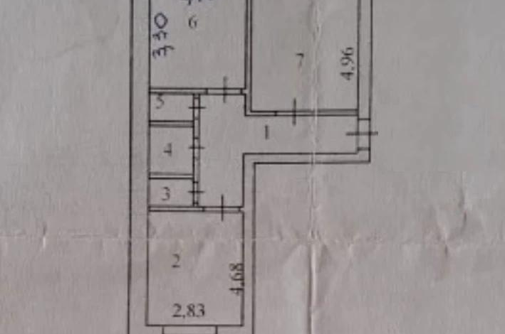 2-комнатная квартира, 50.4 м², 4/5 этаж, Абылай хана 25/1