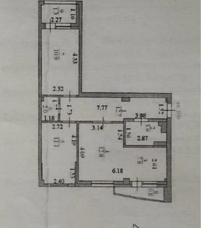 3-комнатная квартира, 63.3 м², 2/10 этаж, Сыганак