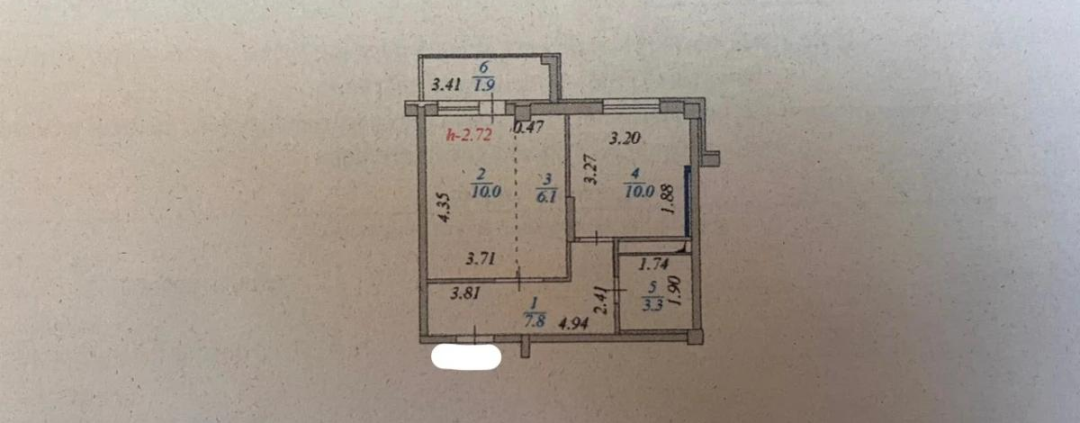 2-комнатная квартира, 40 м², 4/12 этаж, Сыганак 4