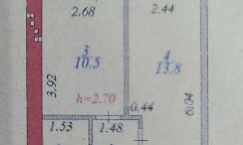 1-комнатная квартира, 33.4 м², 12/13 этаж, Тауелсиздик 34/9