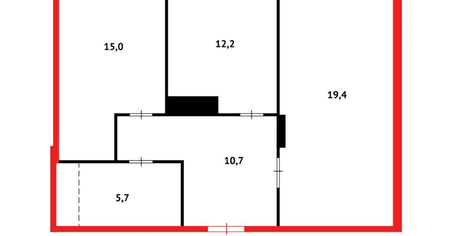 2-комнатная квартира, 65.3 м², 3/14 этаж, ул. Бараева