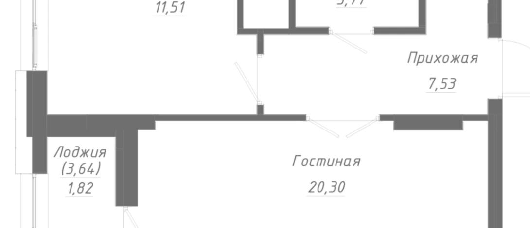 1-комнатная квартира, 45.1 м², 13/22 этаж, Манглик Ел 56