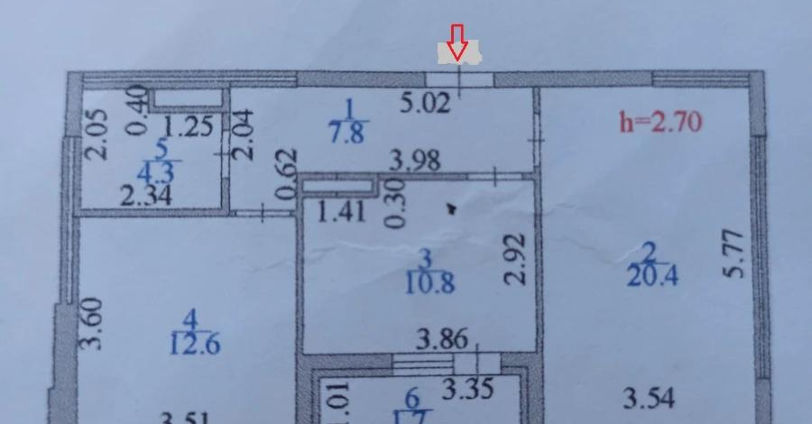 2-комнатная квартира, 57.6 м², 7/9 этаж, Роза Багланова 2