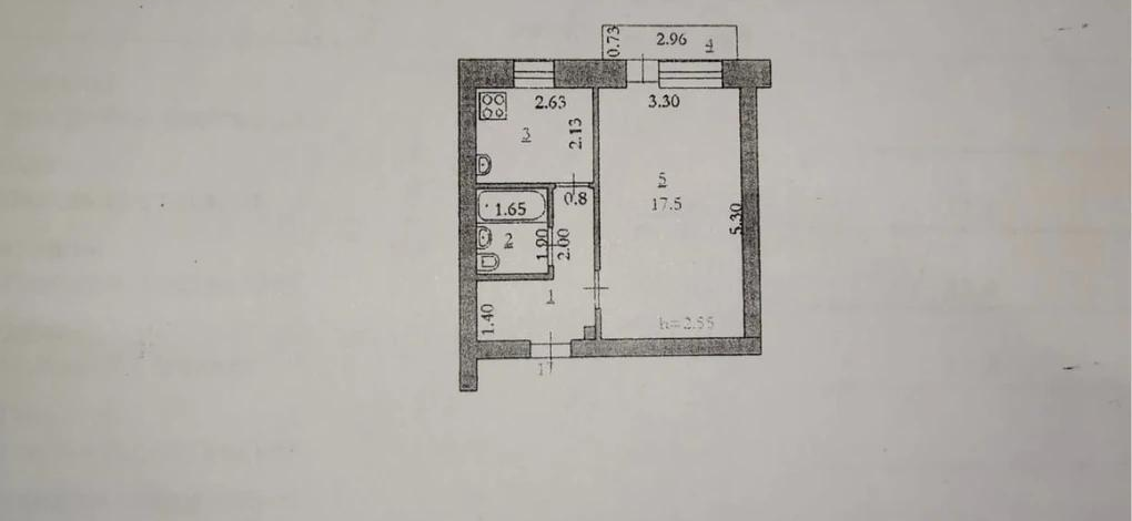 1-комнатная квартира · 32 м² · 3/5 этаж, Абилкайыр хана 75 — 101 стрелковой бригады