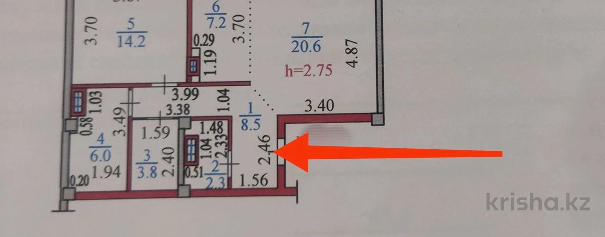 2-комнатная квартира · 65.4 м² · 8/10 этаж, Протозанова 97/3