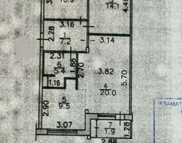 3-комнатная квартира · 70 м² · 4/5 этаж, Энтузиастов 17/2