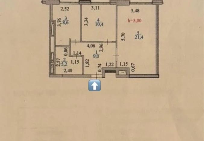 2-комнатная квартира, 55 м², 13/14 этаж, Туран 59/3 — Улы Дала