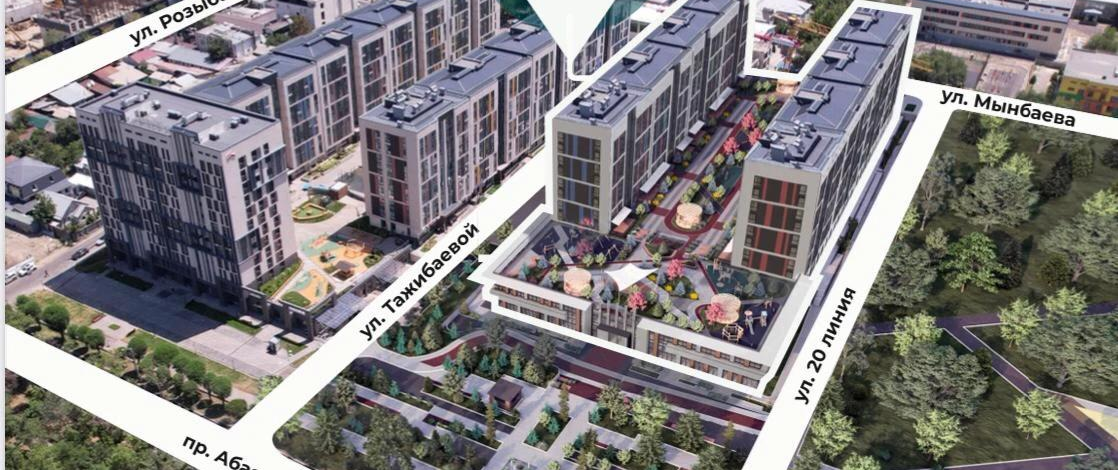 1-комнатная квартира, 49.9 м², 9/9 этаж, Абая 130