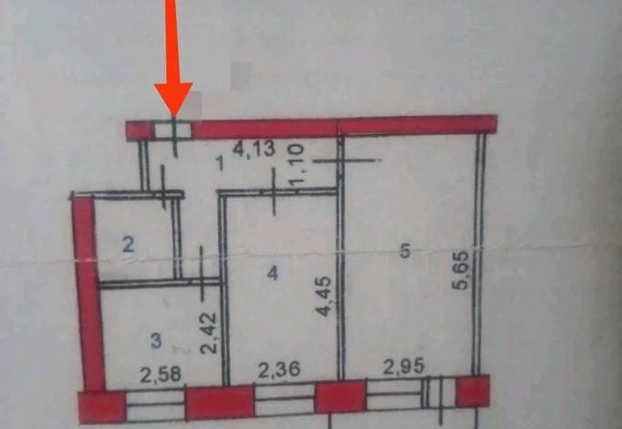 2-комнатная квартира · 44.1 м² · 2/5 этаж, Потанина 19 — Площадь Ушанова