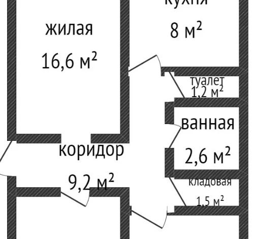 3-комнатная квартира · 68 м² · 6/6 этаж, Братья Жубановых — Вавилова