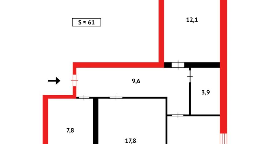 3-комнатная квартира · 60 м² · 2/9 этаж, Майкудук