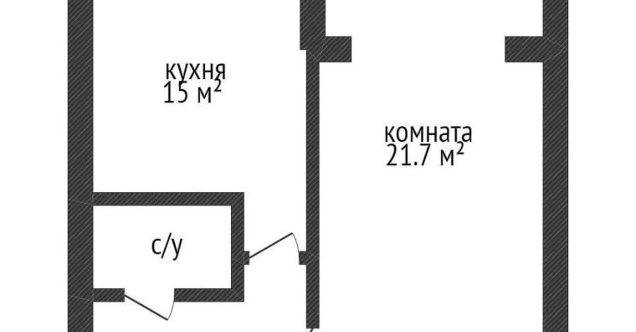 1-комнатная квартира · 44 м² · 3/5 этаж, мкр. Алтын орда