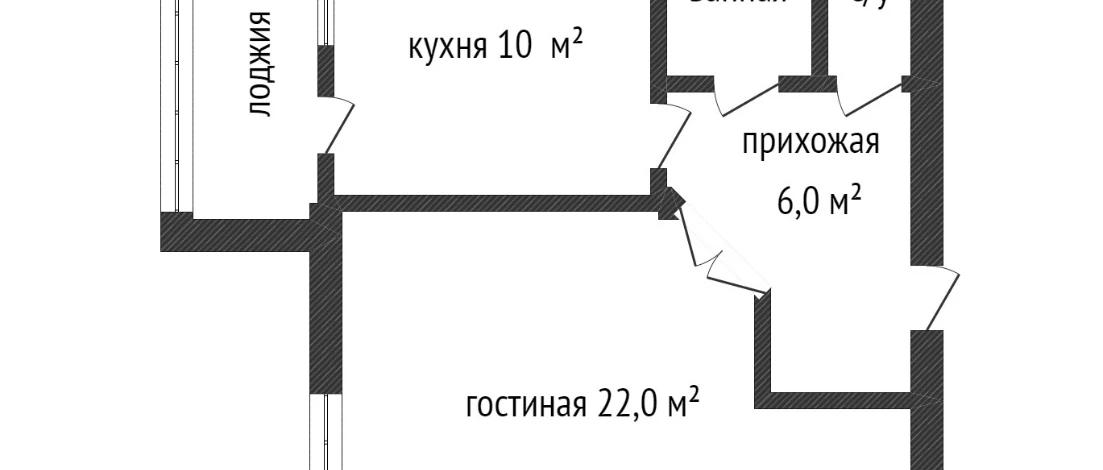 1-комнатная квартира · 44 м² · 4/9 этаж, Нур Актобе, Нур Актобе, 2 мкр