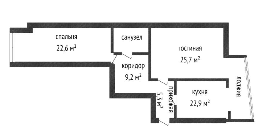 2-комнатная квартира · 91 м² · 3/5 этаж, мкр. Алтын орда, Тауелсиздик 5к3