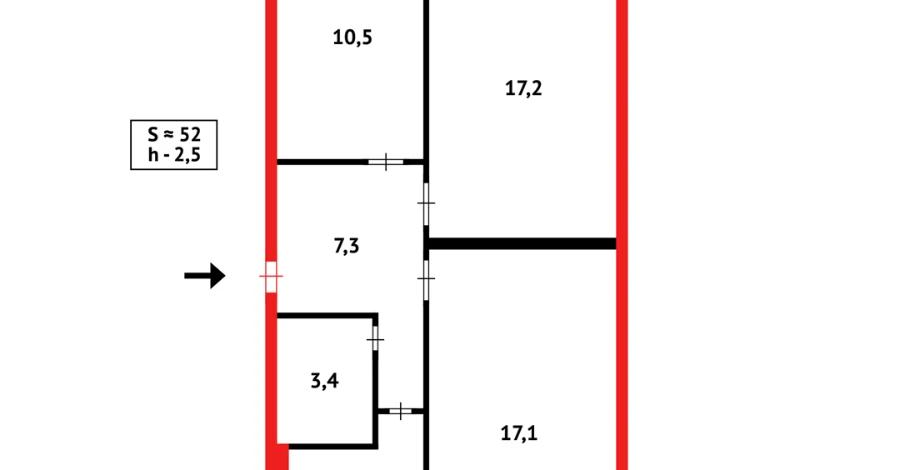 3-комнатная квартира · 62 м² · 4/5 этаж, Майкудук