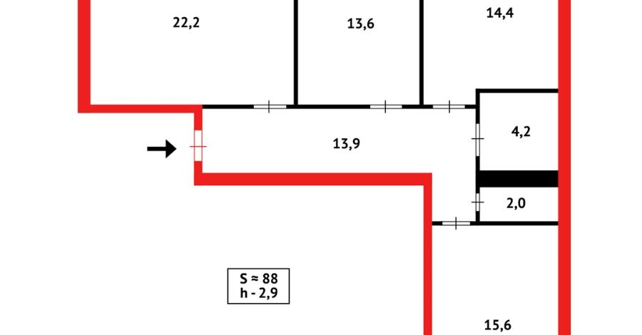 3-комнатная квартира · 87 м² · 5/5 этаж, мкр Юго-Восток, Мкр Степной 2 14/5