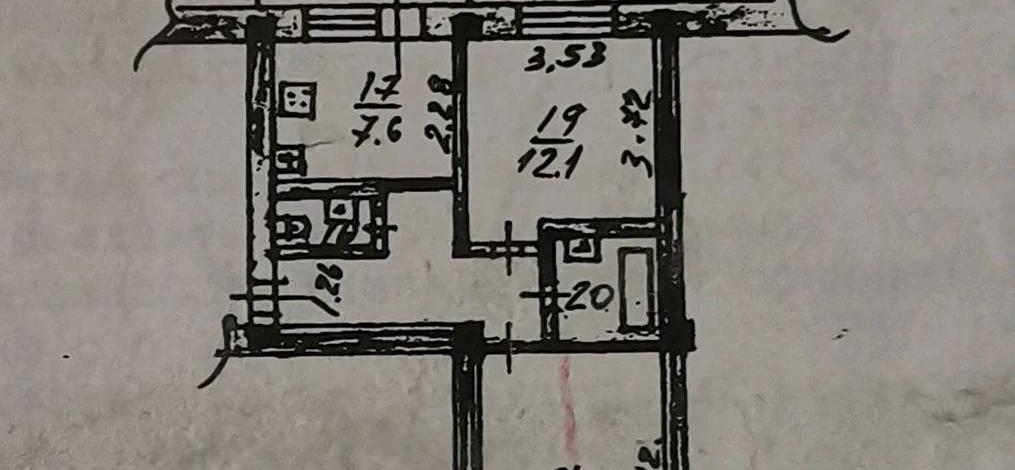 2-комнатная квартира · 53 м² · 3/5 этаж, мкр Алтай-2 22а