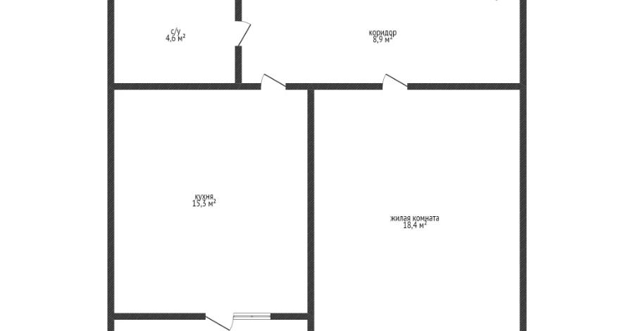 1-комнатная квартира · 49 м² · 4/16 этаж, Сырым батыра