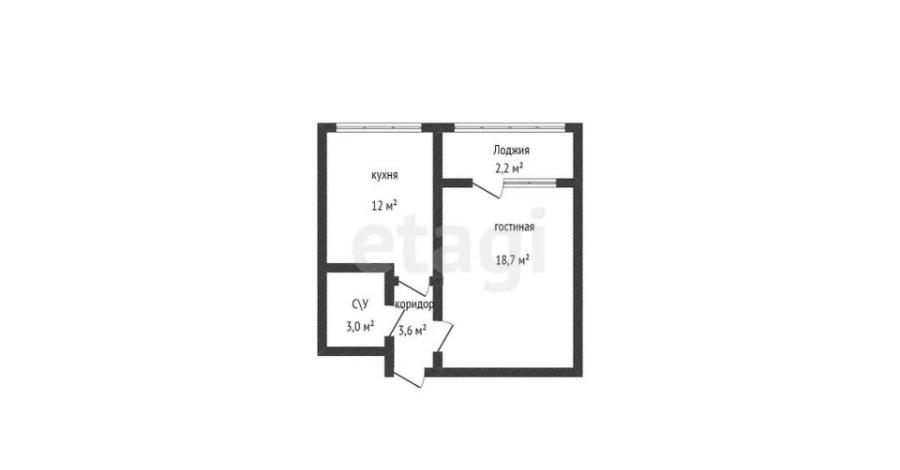 1-комнатная квартира · 40 м² · 8/9 этаж, Айнаш Байжигитова 74